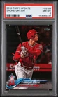SHOHEI OHTANI 2018 TOPPS UPDATE #US189 PSA 8 MINT RC ROOKIE CARD ⚾️💫