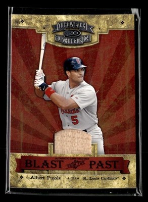 2004 Donruss Throwback Threads Albert Pujols Blast Past Bat /250 #BP-1 SE1674