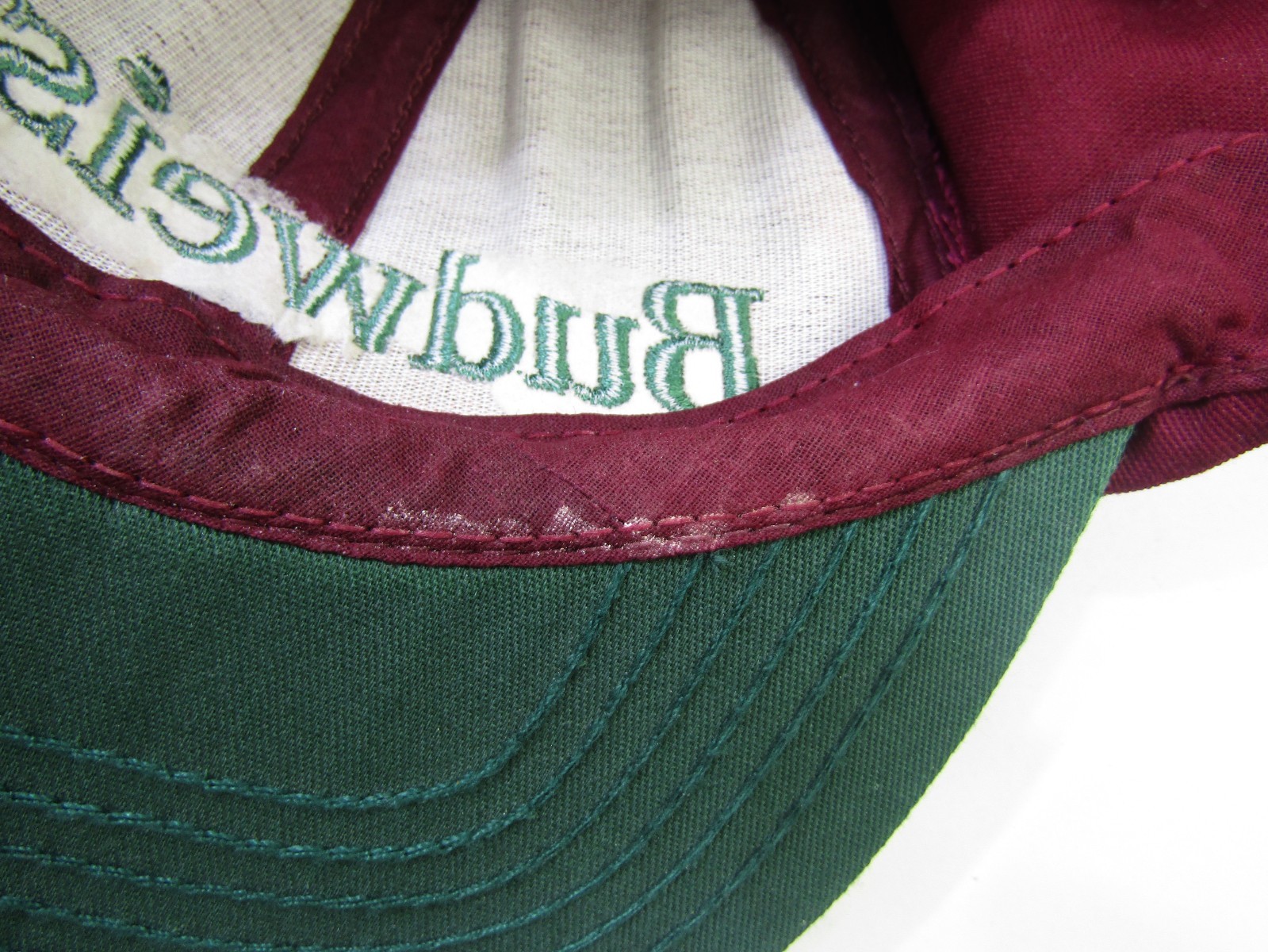 VTG Budweiser Hat Adjustable Snapback Spellout Lo… - image 7