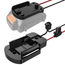 Power Wheel Adapter with Fuse & Switch, Secure Battery Adapter for 20V PowerS...