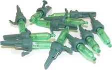 10 LED Green 3.4 Volt .068 Watt Mini Bulb Christmas Light Bulbs Tree Light