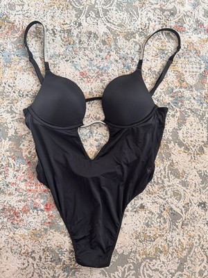Dessous Victoria Secret Body Mit Strass Bügeln Schwarz Neu