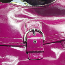 Coach Fuchsia Patent Womens Shoulder Bag Buck...