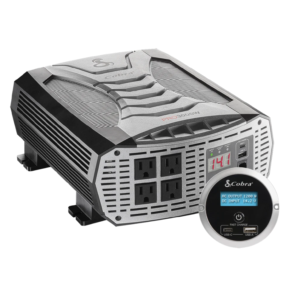 Cobra PRO 3000W Certified Refurbished 3000 Watts 6000 Peak Power Inverter AC/DC - Image 2 of 4