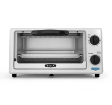 Bella 4-Slice Stainless Steel Toaster Oven, 1000 Watts. New  Sealed Box