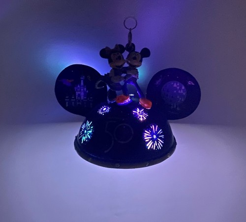 Walt Disney World 50th Anniversary Mickey Minnie Ohr Mütze Weihnachtsschmuck NEU - Bild 6 von 8