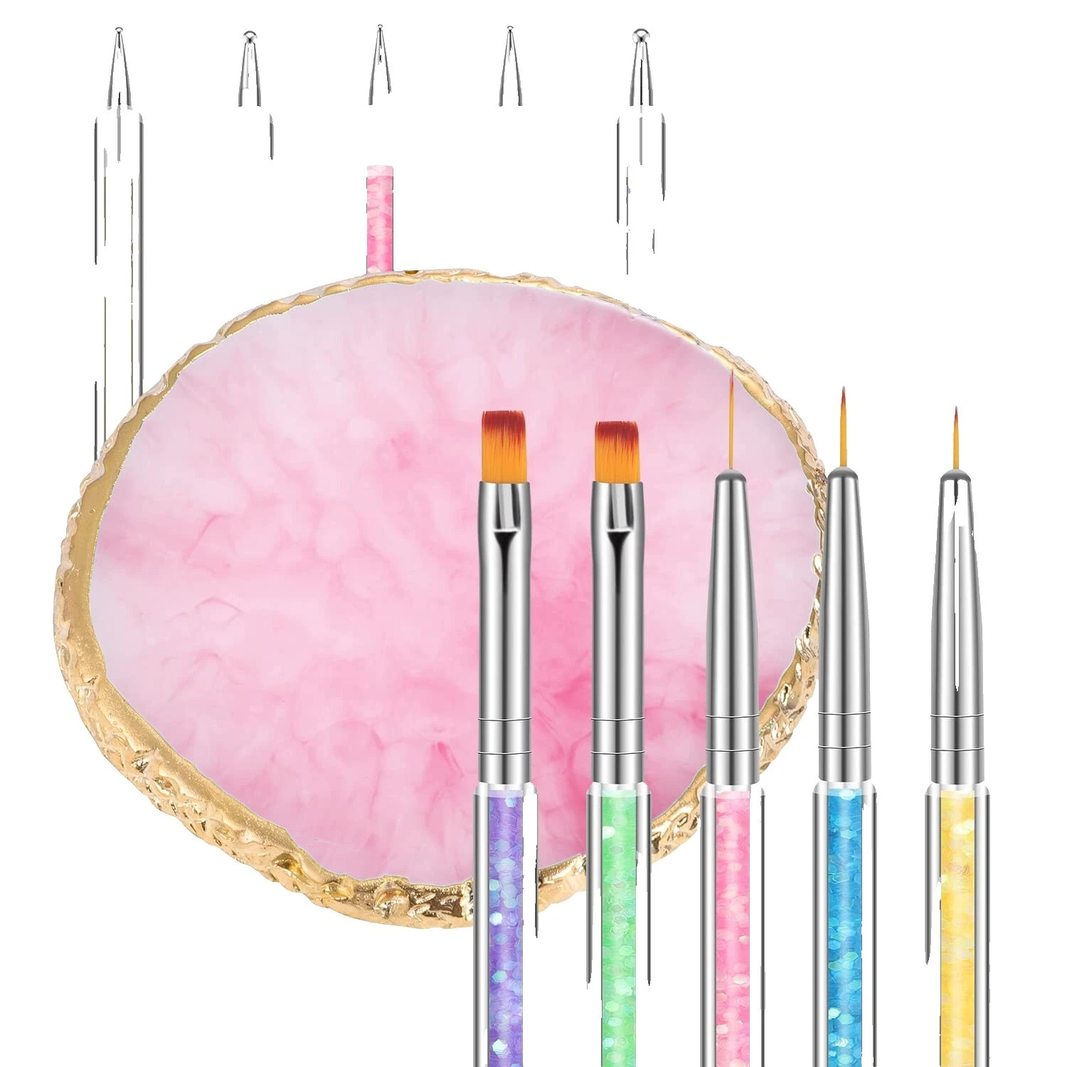Herramientas para Arte de Uñas de resina Paletas