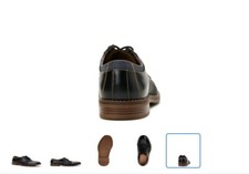 Brand New Men's Size 7.5 Chaps Daywear Black Lace Up Dress Shoes