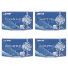 AZDENT Brackets cerámica de ortodoncia dental Roth/MBT 022/018 Ganchos 345 Marca