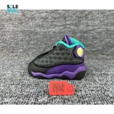Nike Air Jordan 13 Retro TD TODDLERS Black Basketball Shoes Sneakers 414581-027