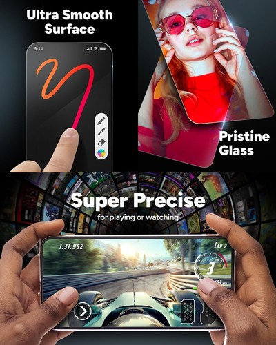 ZAGG InvisibleShield Glass Elite Privacy iPhone 15 Pro Screen Protector - 第 2/4 張圖片