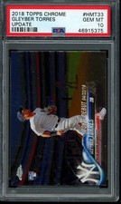 2018 Topps Chrome Update Series Gleyber Torres #HMT33 RC PSA 10 Card NYY Yankees