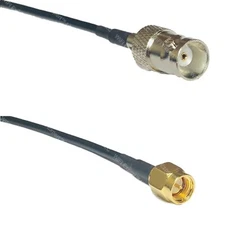 USA-CA RG174 BNC FEMALE to SMA MALE Coaxial RF Pigtail Cable