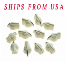 KAISH Set of 12 Raised Chicken Head Knobs 1/4" Guitar AMP Effect Pedal Knobs