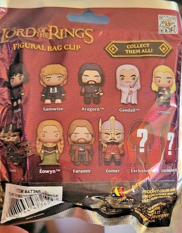 Lord of the Rings LOTR The Two Towers Figural Bag Clip Keyring