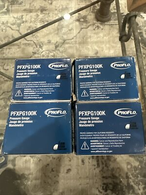 #ad 4 Lot PROFLO 2quot; Pressure Gauge 0 100 lb. PFXPG100K PFXPG Series $26.01