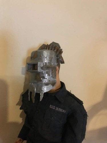 Casco de soldador post apocalíptico escala 1/6 desgastado - Imagen 7 de 11
