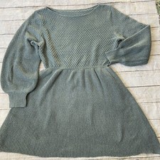 Shein Curve 0x Knit Dress Blue