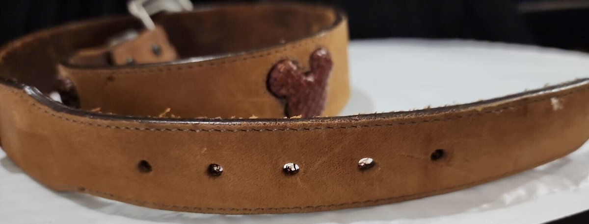 Vintage Brighton/Disney Mickey Mouse Brown Leather belt Vintage Brighton Disney Mickey Mouse black | Mercari main image 2