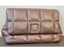 Victoria Secret Brown Quilted Bag New 11"x6"