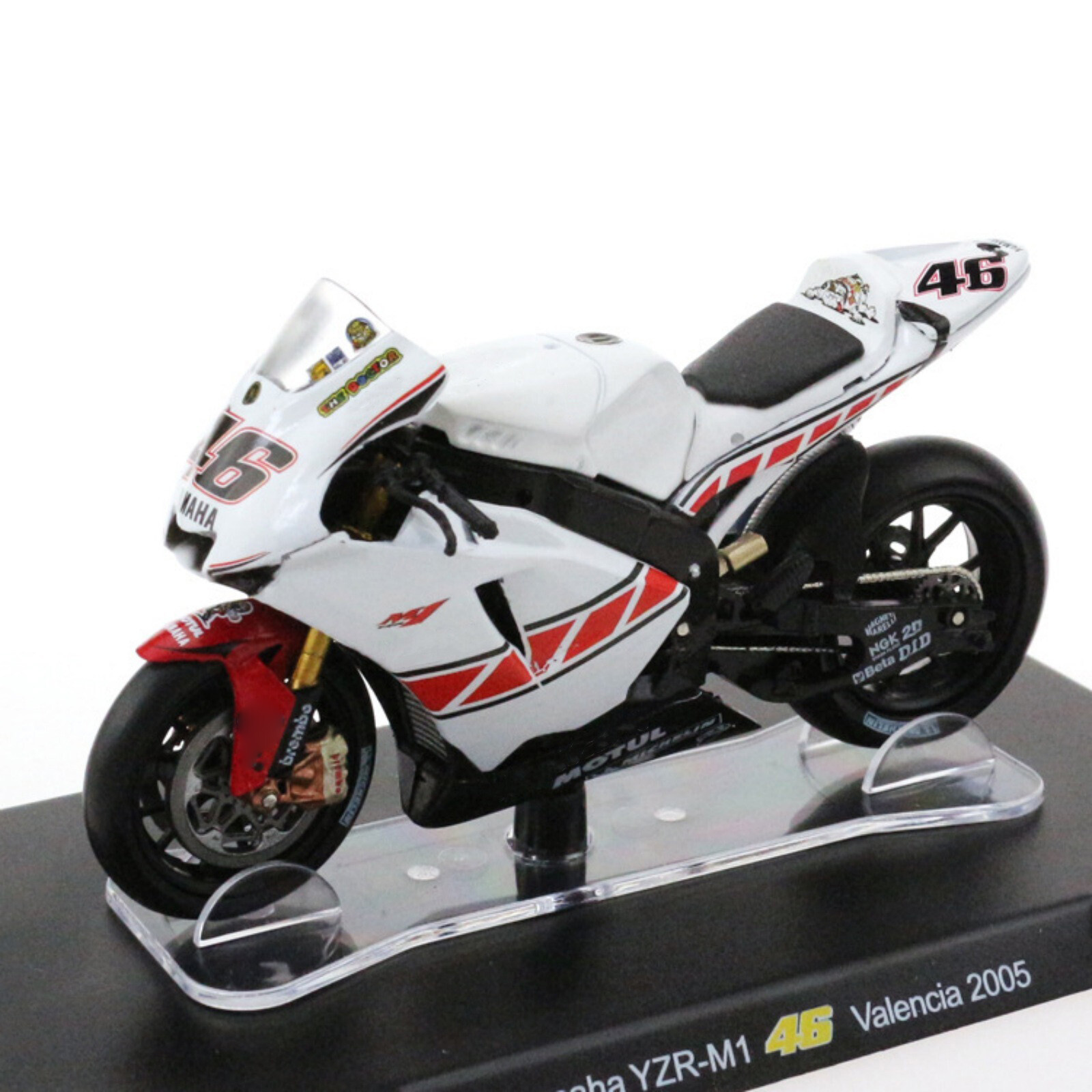 1/18 YAMAHA YZR-M1 46 Valencia 2005 High Restoration Motorcycle Model