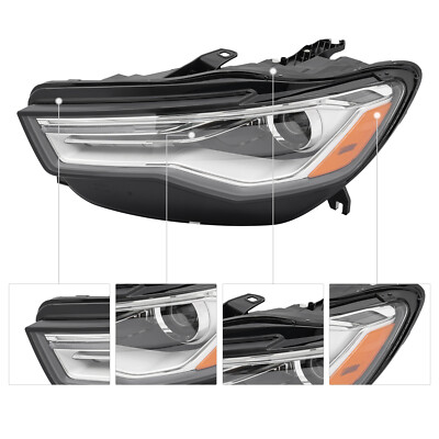 LH Left HID Headlight Assembly Driver Side w/ LED DRL For Audi A6 2016 2017 2018