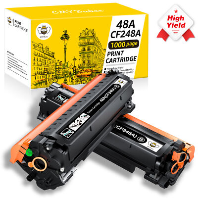 2x CF248A 48A Toner Cartridge For HP LaserJet Pro M15W M16 M29W M28W M30w W/Chip