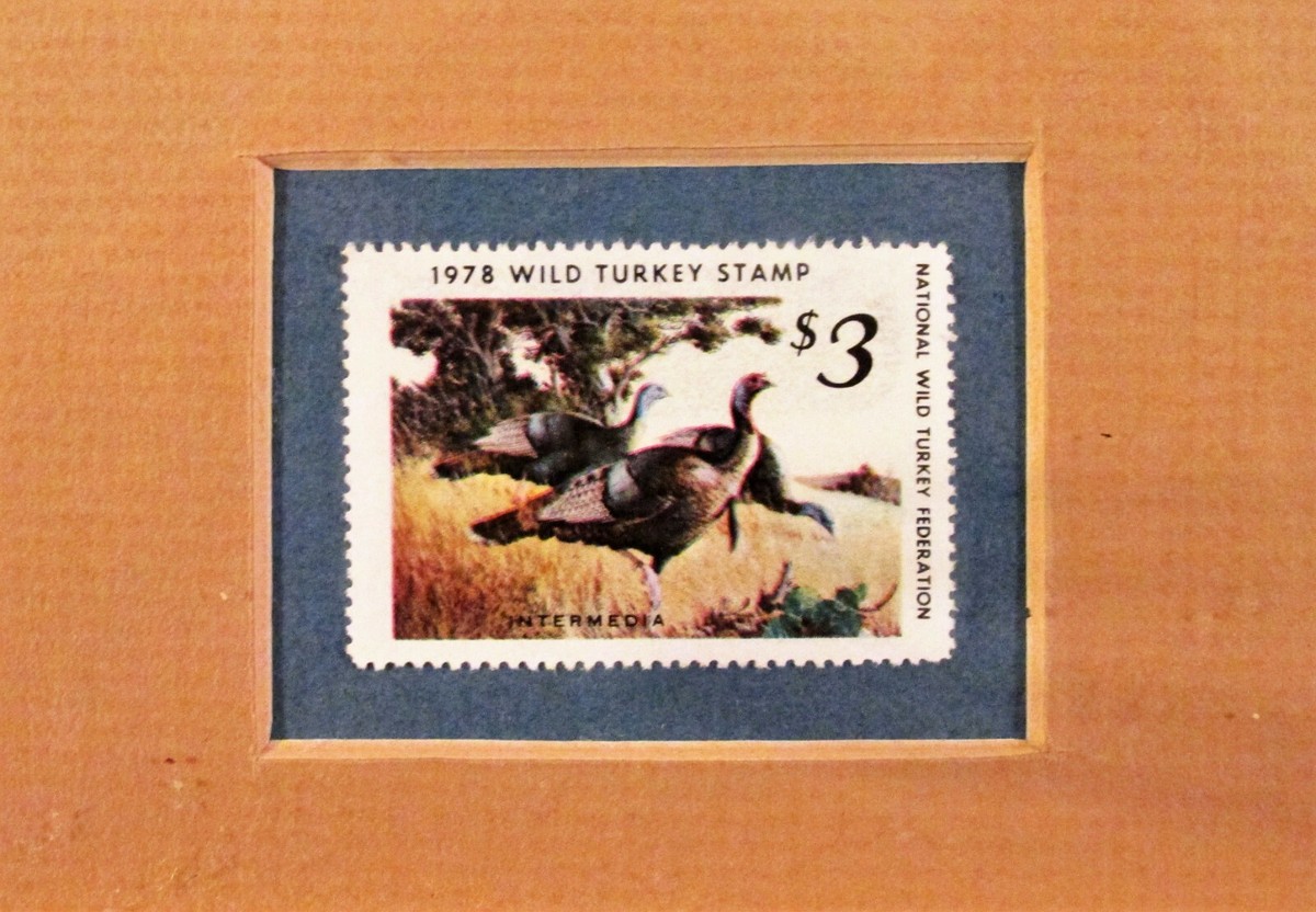 NWTF 1978 Turkey Stamp Print Intermedia by Richard Amundsen Signed
