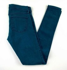 Flying Monkey Women's Jeans Size 26 Jegging Teal Low Rise Stretch Denim