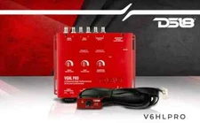 DS18 V6HLPRO Line Converter 6 Channel Hi to Low Factory Radio Adaptor Bass Knob