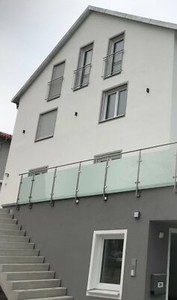 Edelstahl Glas Balkon Gelander Seitenmontage Ebay