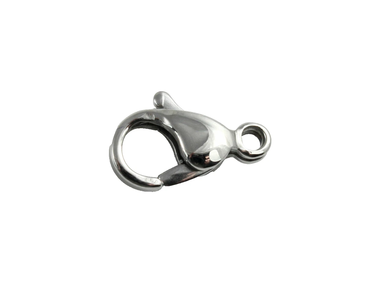 4 Set Ganci A S In Argento Sterling 925 Per Gioielli Fai Da Te – 16.5mm E 20mm Con Anelli Di Salto
