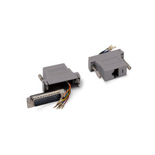 1in RJ45 to DB25 Male Modular Adapter - Beige