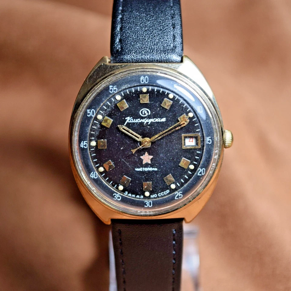 Reloj de pulsera soviético Vostok Komandirskie para hombre Wostok con stop-segund Foto 2 de 4