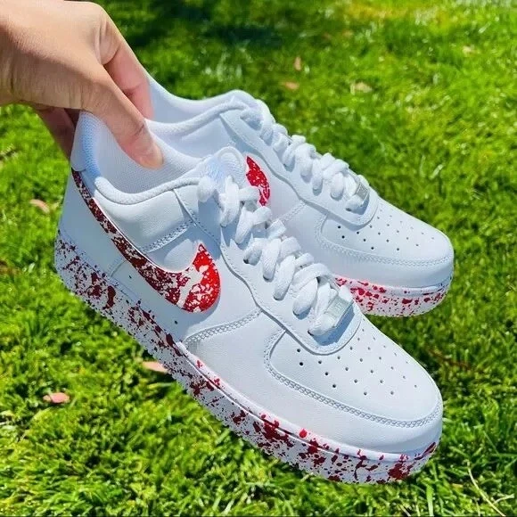 White Air Force 1 Shoes.