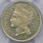1885-P Three Cent Nickel — photo from another recent sale