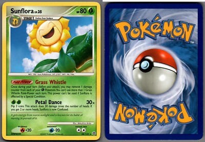 2007 Pokemon, D&P Secret Wonders , #38/132 Sunflora Lv. 35, Rare