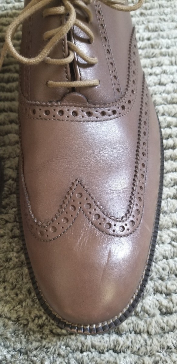 Elegant Cole Haan Dress Oxford Leather Mens Shoes, Brown  display picture 3