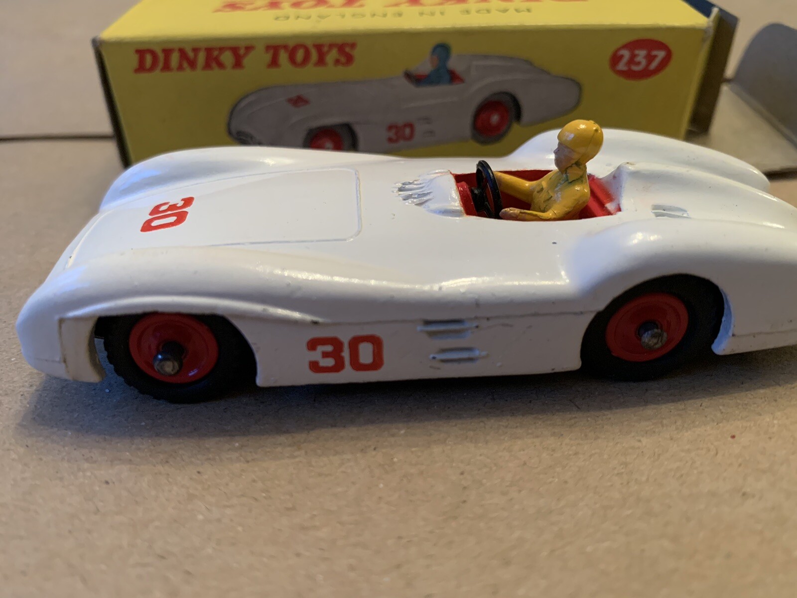 Dinky 237, Mercedes Benz Racing Car - Free Price Guide & Review