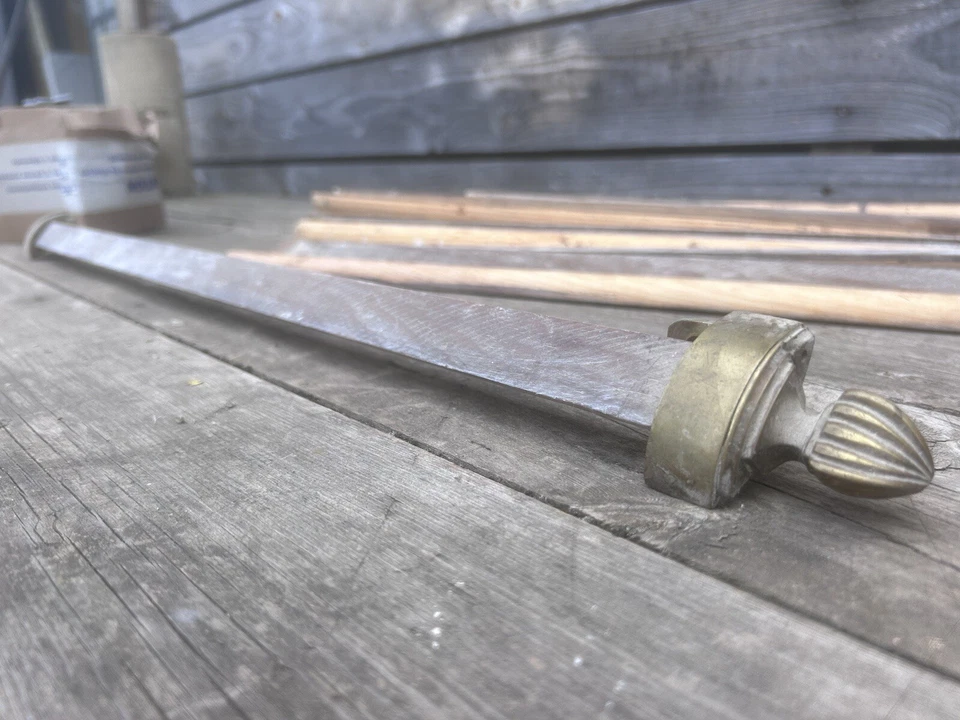 1x Barre Tringle à Tapis d Escalier Support Complet Bronze Empire Ancien Château - Photo 2/4