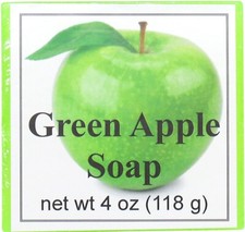 Green Apple Glycerin Soap by Eclectic Lady, 4 oz Bar