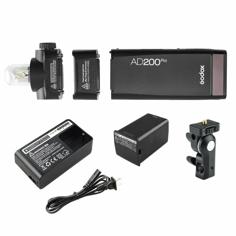 Godox AD200Pro Dual Head Pocket Flash AD-S15 SFUV60 Bowens Softbox AD-S2 AD-S11 - Image 4 of 4