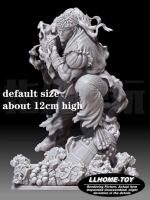 Game Fighter Ryu powerful ball Sprinting Battle Resin 3D Print GK Kit Figure