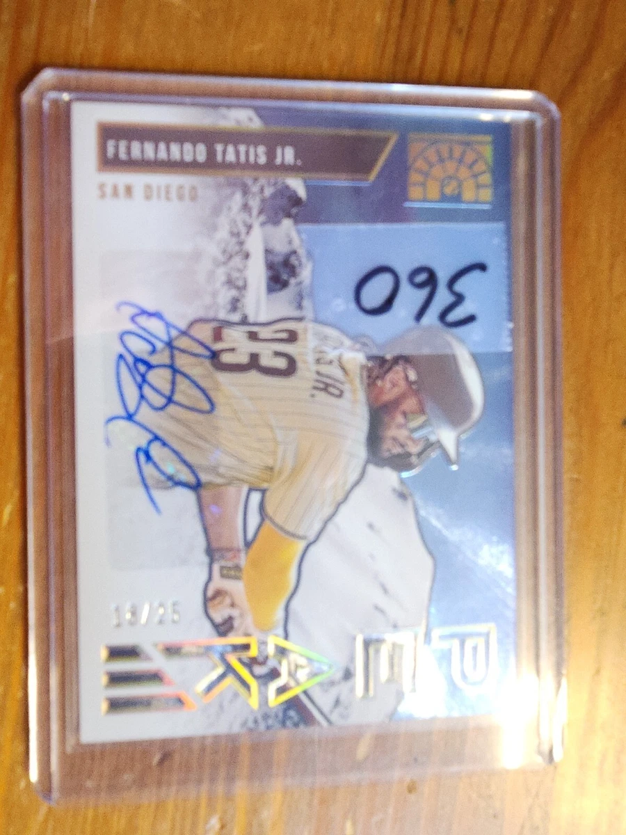 FERNANDO TATIS JR. AUTOGRAPHED CAPSTONE PEAK CARD 16/25 + 6 valuable Tatis cards