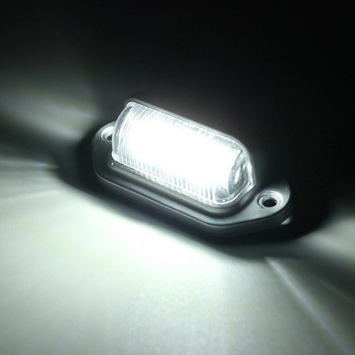 Chrome 6LED License Number Plate Tag Interior Step Light For Boat RV Trailer &q& - Picture 8 of 8