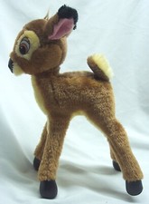 VINTAGE 1980's Walt Disney BENDABLE BAMBI THE DEER 12" Plush Stuffed Animal Toy