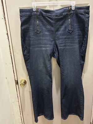 New!Terra&Sky High Rise Zip Front Flare Jeans. Size 26W. Real Cute.Great Jean!