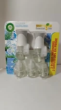Air Wick Plug in Scented Oil Kit, 2 Warmers + 5 Refills, Fresh Water Scent