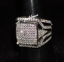 Anniversary Gift For Husband 2Ct Real Moissanite Pinky Ring 925 Silver Free Stud