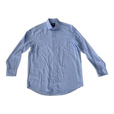 Mens blue Saville Row Company City collection classic long sleeved shirt. 15.5"